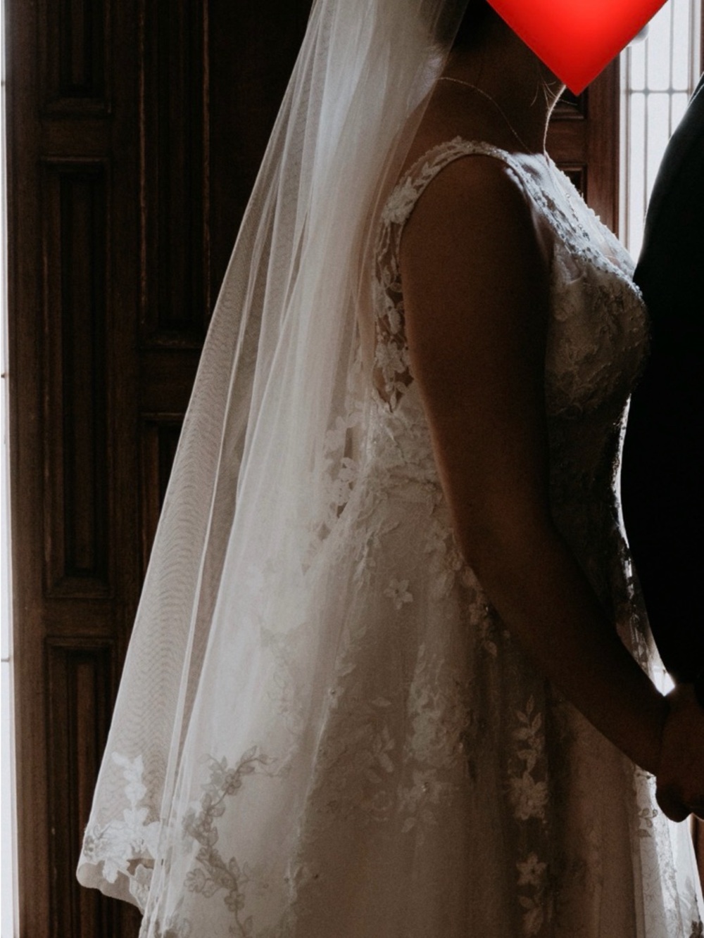 Maggie Sottero White Lace A-Line Wedding Dress - Picture 10 of 16
